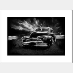 1947 - Chevrolet, black white - 02 Posters and Art